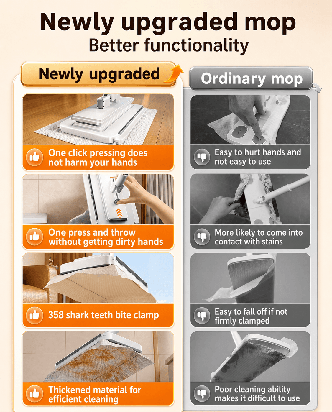 SwiftClean™ Signature Glide Mop — The Art of Effortless Floors