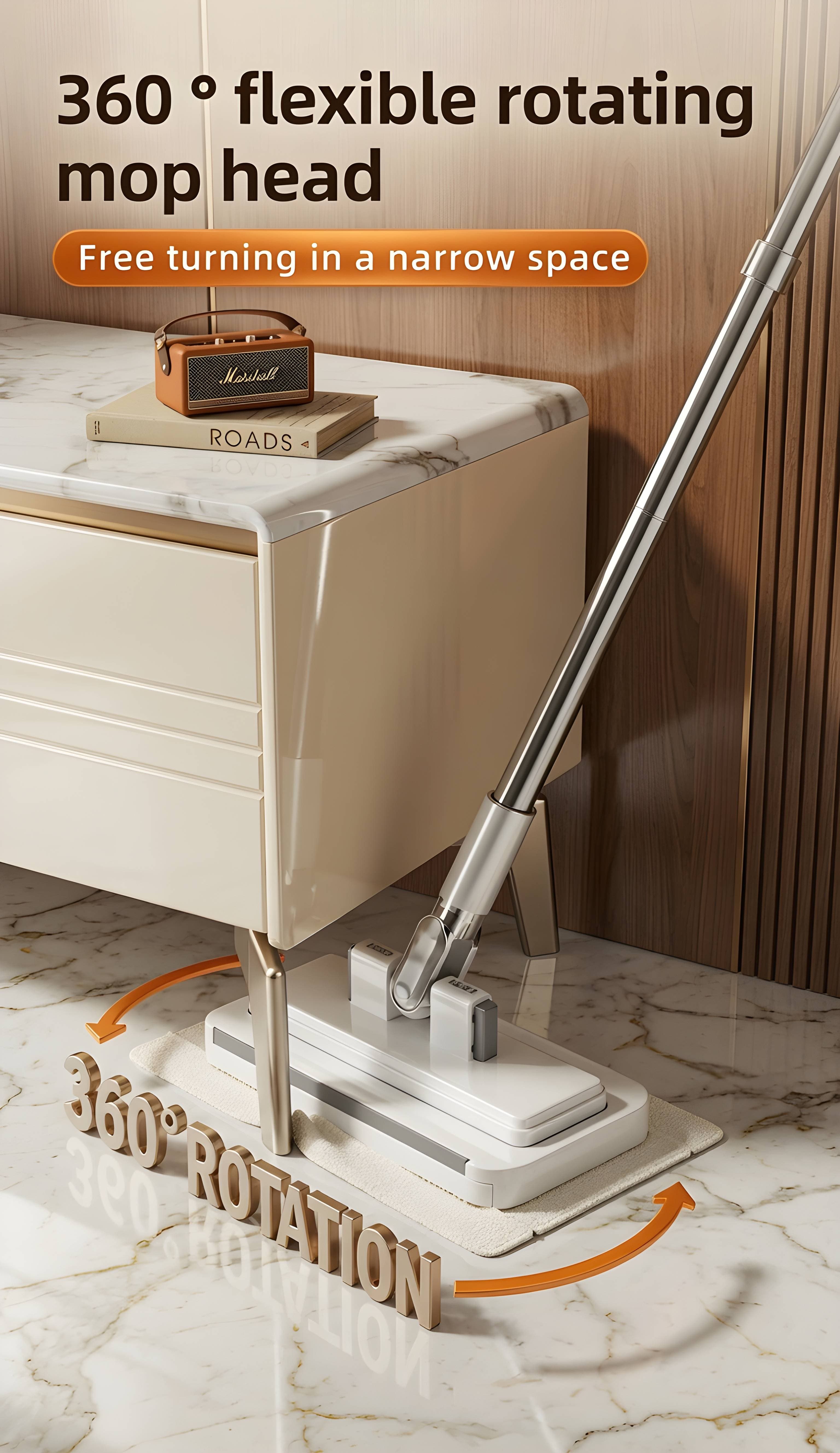 SwiftClean™ Signature Glide Mop — The Art of Effortless Floors detail 3