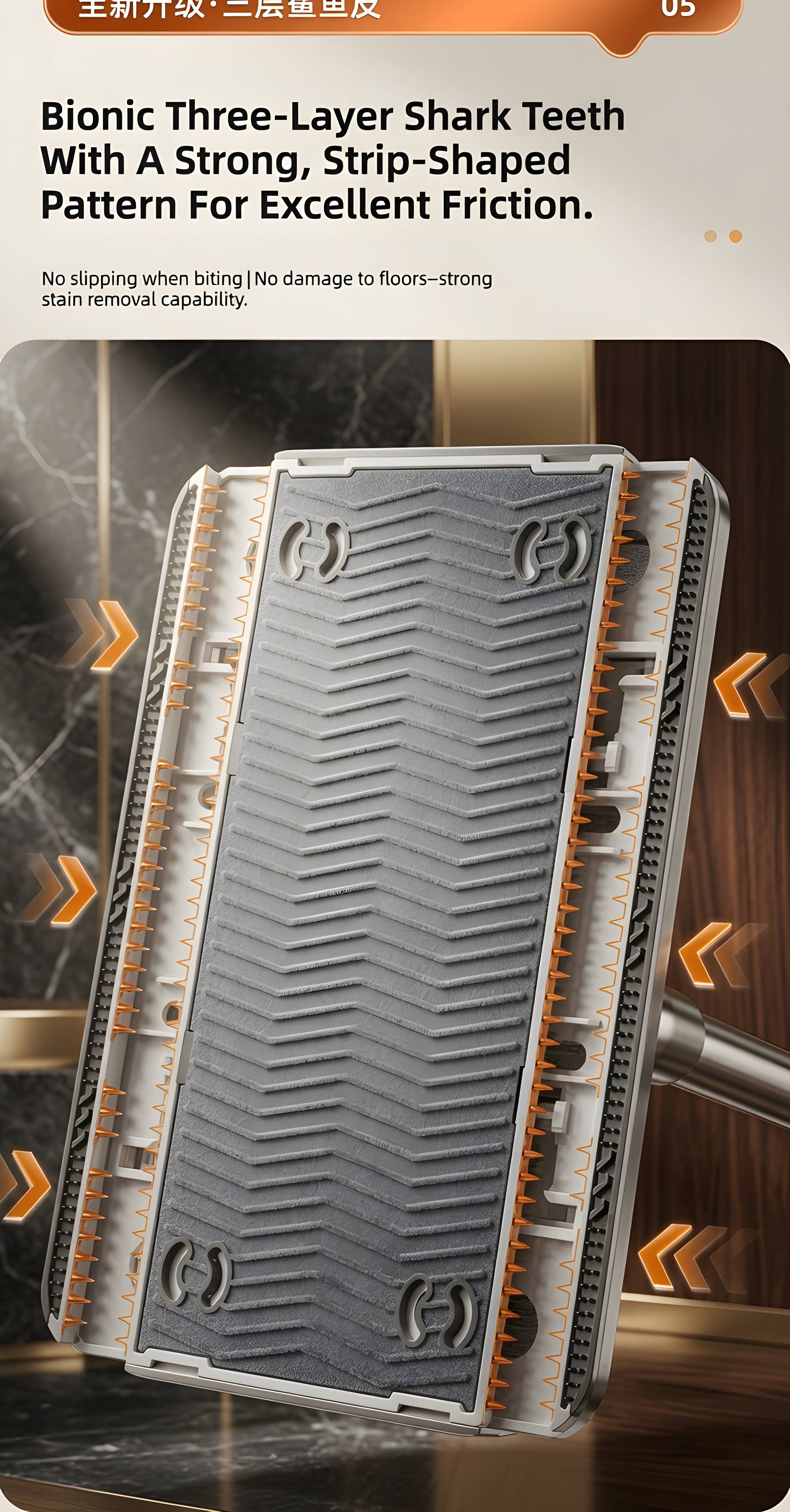 SwiftClean™ Signature Glide Mop — The Art of Effortless Floors detail 1